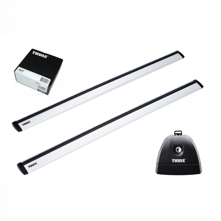 Roof Bars Thule Rapid System WingBar Evo Silver Peugeot Bipper 3/4/5-Door Van 2008 - 2016 - EDK.ro
