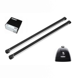 Roof Bars Thule SlideBar Silver Peugeot Bipper 3/4/5-Door Van 2008 - 2016 - EDK.ro