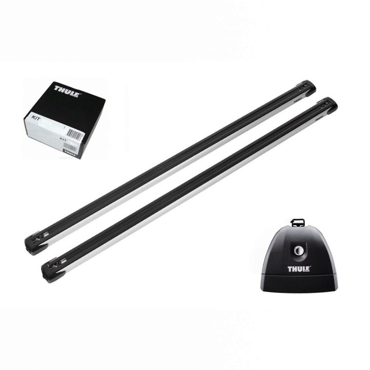 Roof Bars Thule SlideBar Silver Peugeot Bipper 3/4/5-Door Van 2008 - 2016 - EDK.ro