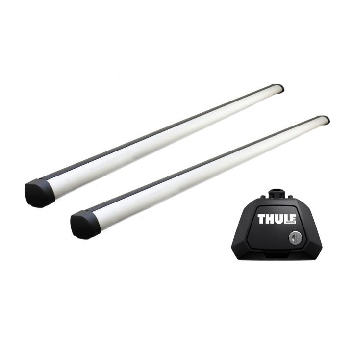 Roof Bars Thule Evo Raised Rail ProBar Silver Volkswagen Caddy Maxi 5-Door Van 2016 - 2020 - EDK.ro