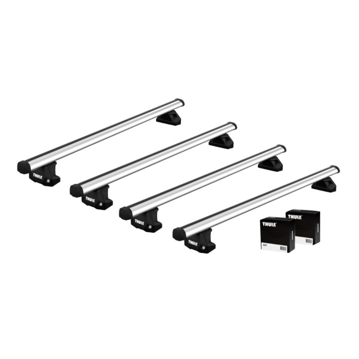 Bare transversale Thule Evo Fixpoint ProBar 4 bare Argintiu Volkswagen Crafter (2E) 4 uși Van H2 2006 - 2018 - EDK.ro