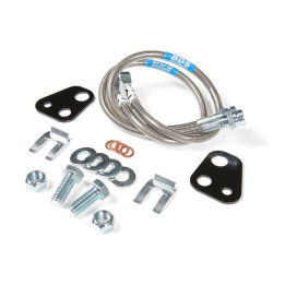 Front Stainless Steel Brake Lines 22.5 Inch, BDS Suspension, Dodge RAM 1500 2002 - Present - EDK.ro