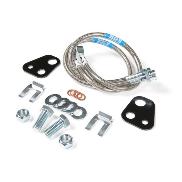 Conducte de Frână Față din Oțel Inoxidabil 22 5 Inch, BDS Suspension, Dodge RAM 1500 2002 - Prezent - EDK.ro