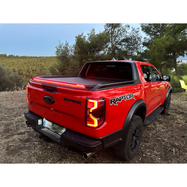 Spring Assisted Roll Top Tonneau Bed Cover, Tessera 4x4 Roll+, Ford Ranger Wildtrak Double Cab 2023 - Present - EDK.ro