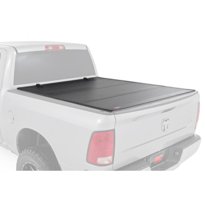 Lid Tonneau Bed Cover, Rough Country Tri-Fold, Dodge RAM 1500 Bed Length 5.7 Feet 2009 - Present - EDK.ro