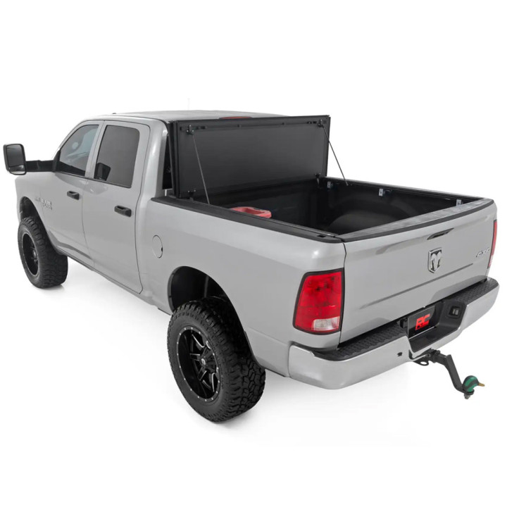 Lid Tonneau Bed Cover, Rough Country Tri-Fold, Dodge RAM 1500 Bed Length 5.7 Feet 2009 - Present - EDK.ro