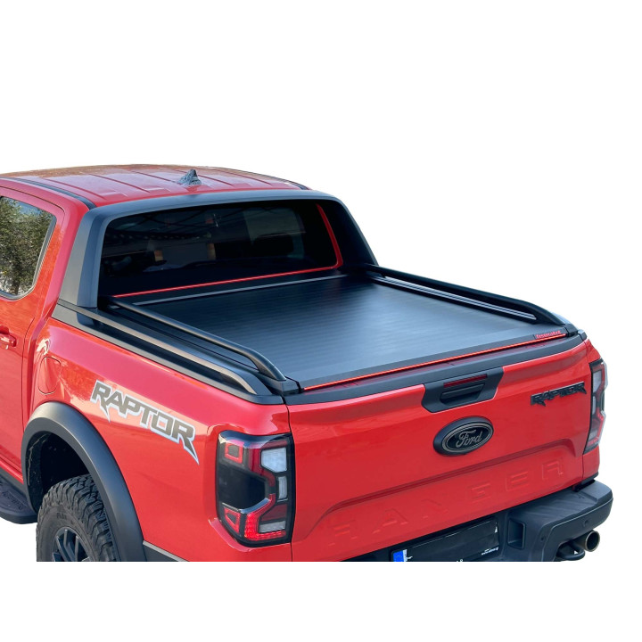 Spring Assisted Roll Top Tonneau Bed Cover, Tessera 4x4 Roll+, Ford Ranger Wildtrak Double Cab 2023 - Present - EDK.ro