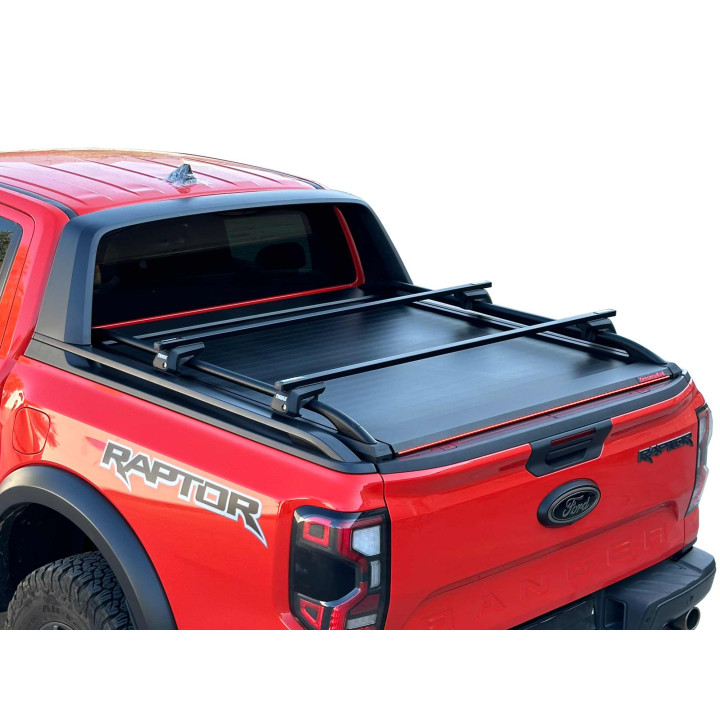 Spring Assisted Roll Top Tonneau Bed Cover, Tessera 4x4 Roll+, Ford Ranger Wildtrak Double Cab 2023 - Present - EDK.ro