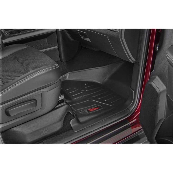 Covorașe Față și Spate pe Consolă pe Jumătate de Lungime pentru Modelele, Rough Country Crew/Mega Cab, Dodge RAM 1500 2009 - Pre