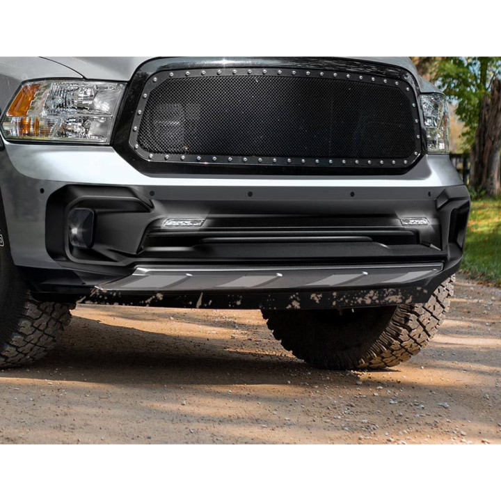 Off-Road Bullbar, Air Design Bumper Guard with LED Lights, Dodge RAM 1500 2009 - Present - EDK.ro