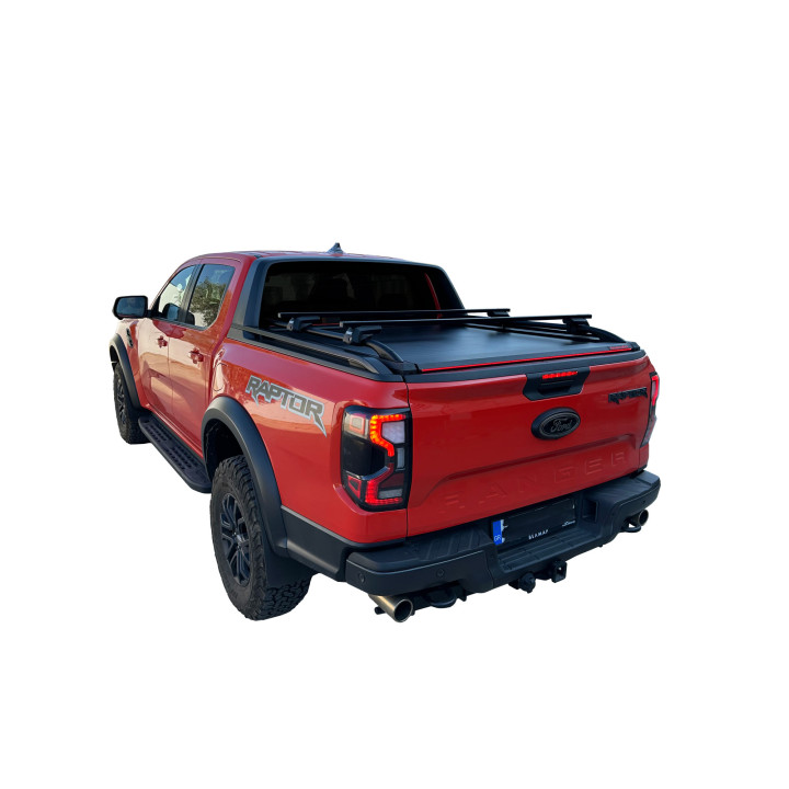 Spring Assisted Roll Top Tonneau Bed Cover, Tessera 4x4 Roll+, Ford Ranger Wildtrak Double Cab 2023 - Present - EDK.ro