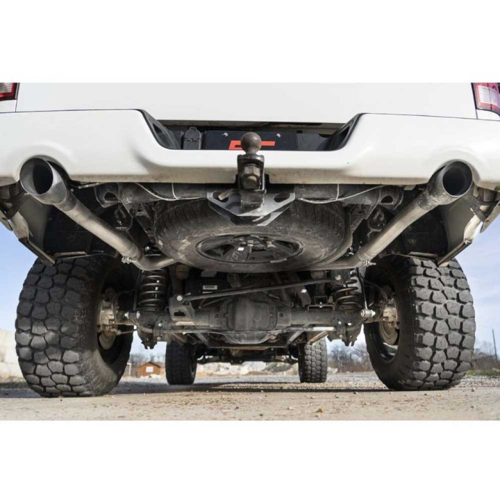 Dual Exhaust System, Rough Country Cat Back, Dodge RAM 1500 2009 - Present - EDK.ro