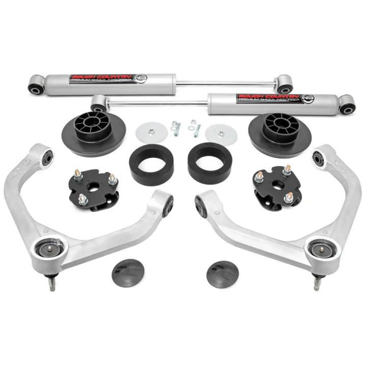 Suspension Lift Kit with N3 Shock Absorbers, Rough Country Lift 3 Inch, Dodge RAM 1500 2009 - Present - EDK.ro