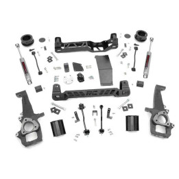 Suspension Lift Kit with N3 Shock Absorbers, Rough Country Lift 4 Inch, Dodge RAM 1500 2009 - Present - EDK.ro