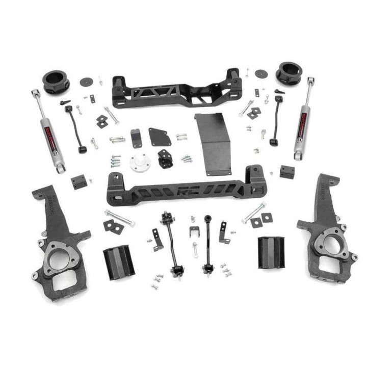 Kit Suspensie de Ridicare cu Amortizoare N3, Rough Country Lift 4 Inch, Dodge RAM 1500 2009 - Prezent - EDK.ro