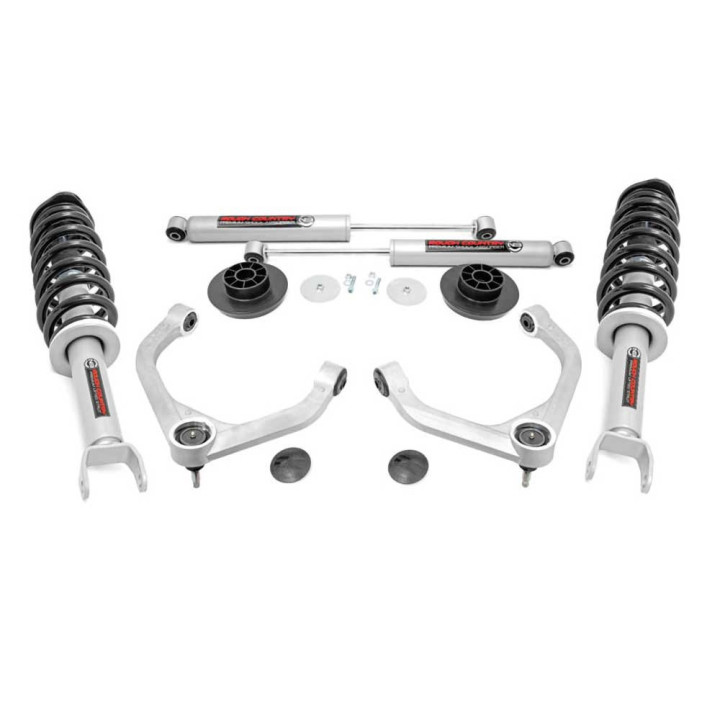 Kit Suspensie de Ridicare cu Suspensii Reglabile în Stil N3, Rough Country Lift 3 Inch, Dodge RAM 1500 2009 - Prezent - EDK.ro
