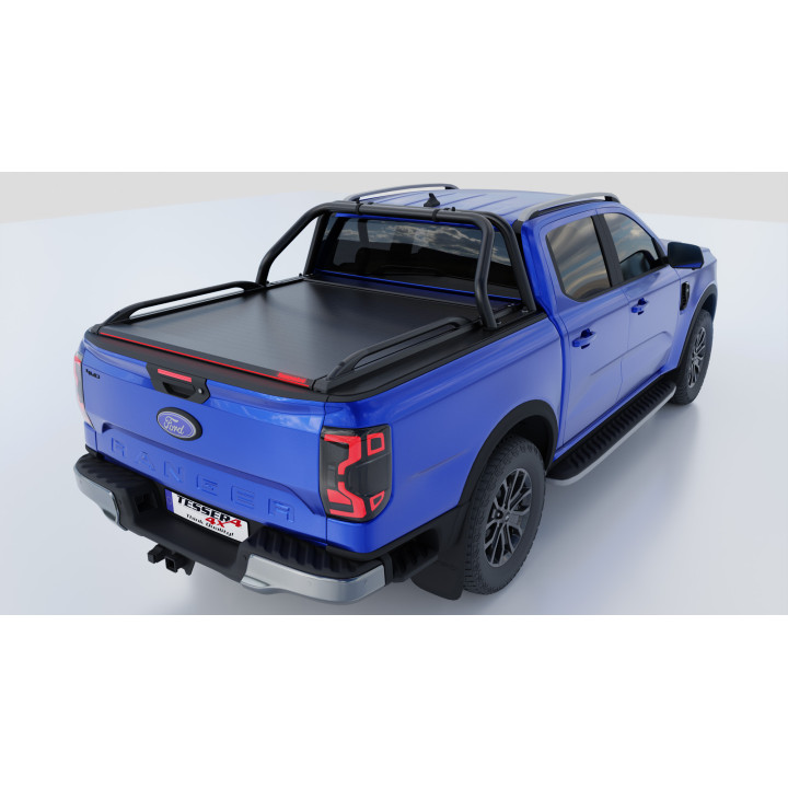 Spring Assisted Roll Top Tonneau Bed Cover, Tessera 4x4 Roll+, Ford Ranger Limited Double Cab 2023 - Present - EDK.ro