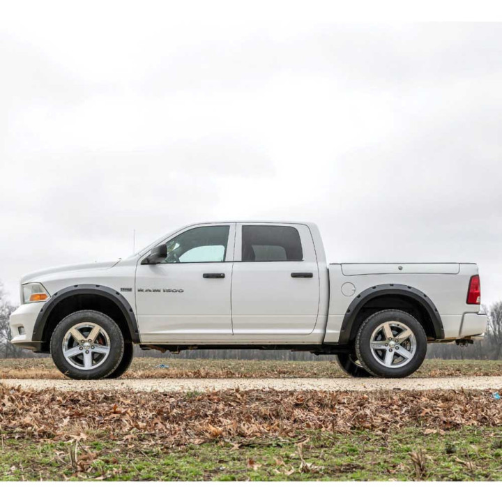 Front and Rear Fender Flares, Rough Country Pocket, Dodge RAM 1500 2009 - Present - EDK.ro