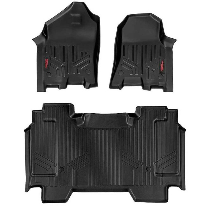 Front and Rear Floor Mats, Rough Country, Dodge RAM 1500 2019 - 2024 - EDK.ro