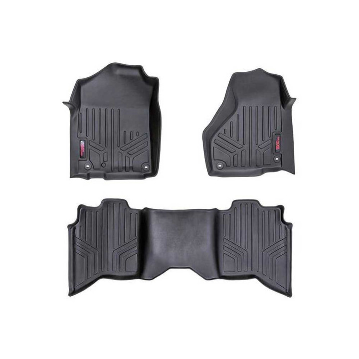 Front and Rear Floor Mats, Rough Country, Dodge RAM 1500 2019 - 2024 - EDK.ro