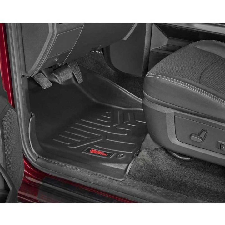 Front and Rear Floor Mats, Rough Country, Dodge RAM 1500 2019 - 2024 - EDK.ro