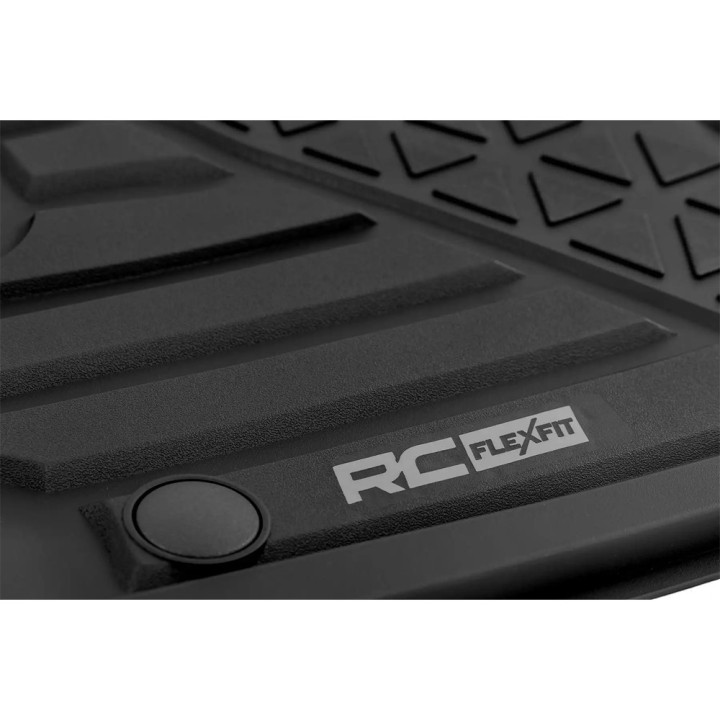 Front and Rear Floor Mats, Rough Country Flex-Fit Crew Cab, Dodge RAM 1500 2019 - 2024 - EDK.ro