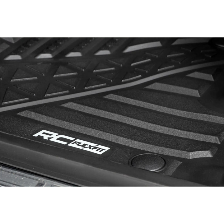 Front and Rear Floor Mats, Rough Country Flex-Fit Crew Cab, Dodge RAM 1500 2019 - 2024 - EDK.ro