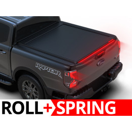 Spring Assisted Roll Top Tonneau Bed Cover, Tessera 4x4 Roll+, Ford Ranger Raptor Double Cab 2023 - Present - EDK.ro