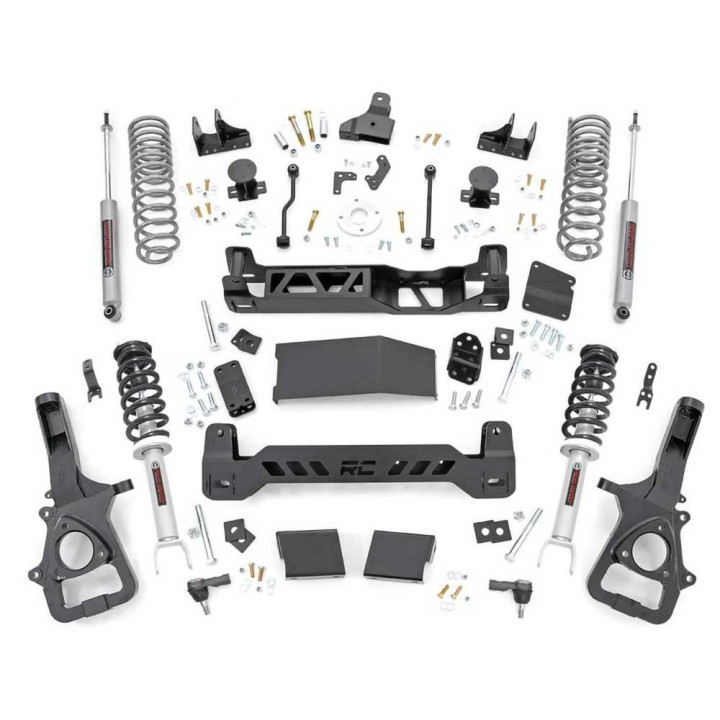 Suspension Lift Kit 22xl with N3 Coilovers, Rough Country Large Bore Lift 6 Inch, Dodge RAM 1500 2019 - 2024 - EDK.ro