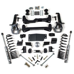 Suspension Lift Kit with Nx2 Shock Absorbers, BDS Suspension Large Bore Lift 4 Inch, Dodge RAM 1500 2019 - 2024 - EDK.ro