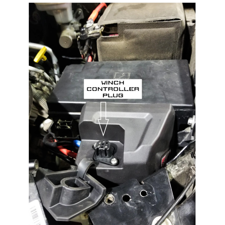 Kit de Relocare a Cutiei de Control Warn VR Evo pentru Barele de Protecție Accesorii, Vice Design, Dodge RAM 1500 2019 - 2024 - 