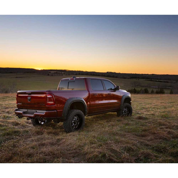 Front and Rear Fender Flares, Rough Country Defender, Dodge RAM 1500 2019 - 2024 - EDK.ro