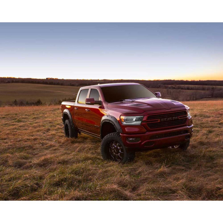 Front and Rear Fender Flares, Rough Country Defender, Dodge RAM 1500 2019 - 2024 - EDK.ro