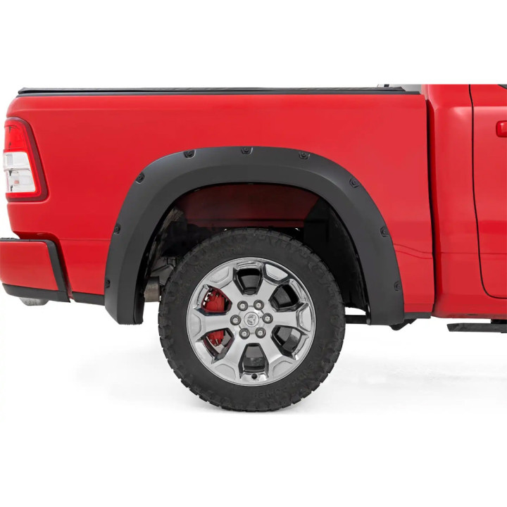 Front and Rear Fender Flares, Rough Country Pocket, Dodge RAM 1500 2019 - 2024 - EDK.ro