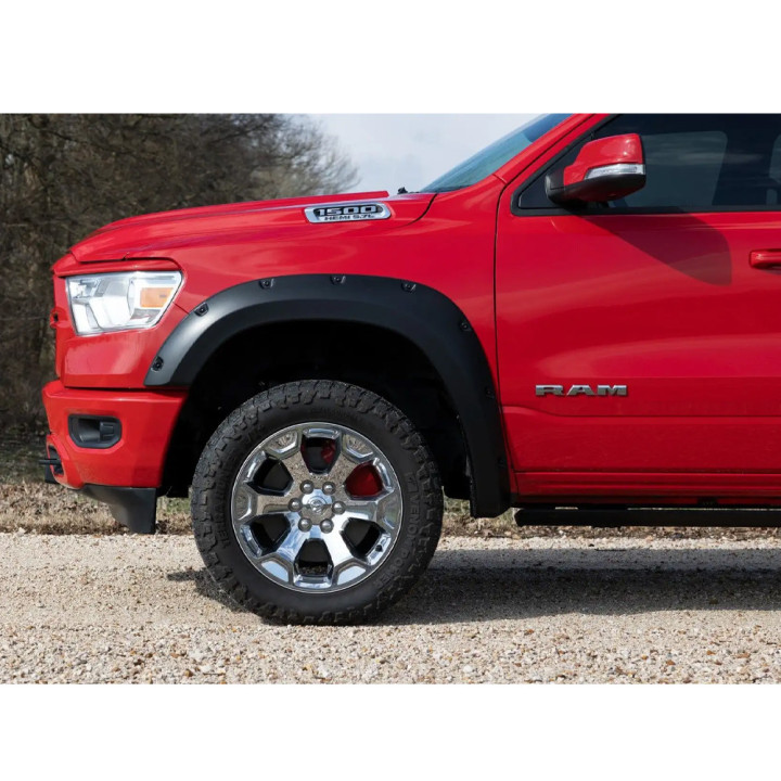 Front and Rear Fender Flares, Rough Country Pocket, Dodge RAM 1500 2019 - 2024 - EDK.ro