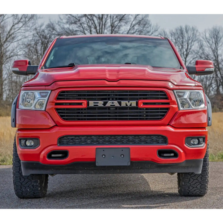 Front and Rear Fender Flares, Rough Country Pocket, Dodge RAM 1500 2019 - 2024 - EDK.ro