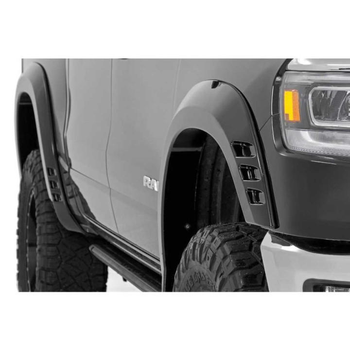 Front and Rear Fender Flares, Rough Country SF1, Dodge RAM 1500 2019 - 2024 - EDK.ro