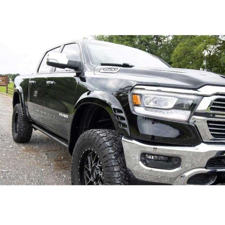 Front and Rear Fender Flares, Rough Country SF1, Dodge RAM 1500 2019 - 2024 - EDK.ro