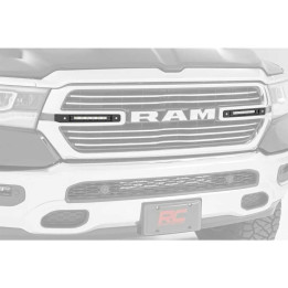 EC Approved LED Projector Integration Kit for Grille, Rough Country Dual LED grille kit 6" Chrome Series, Dodge RAM 1500 2019 - 