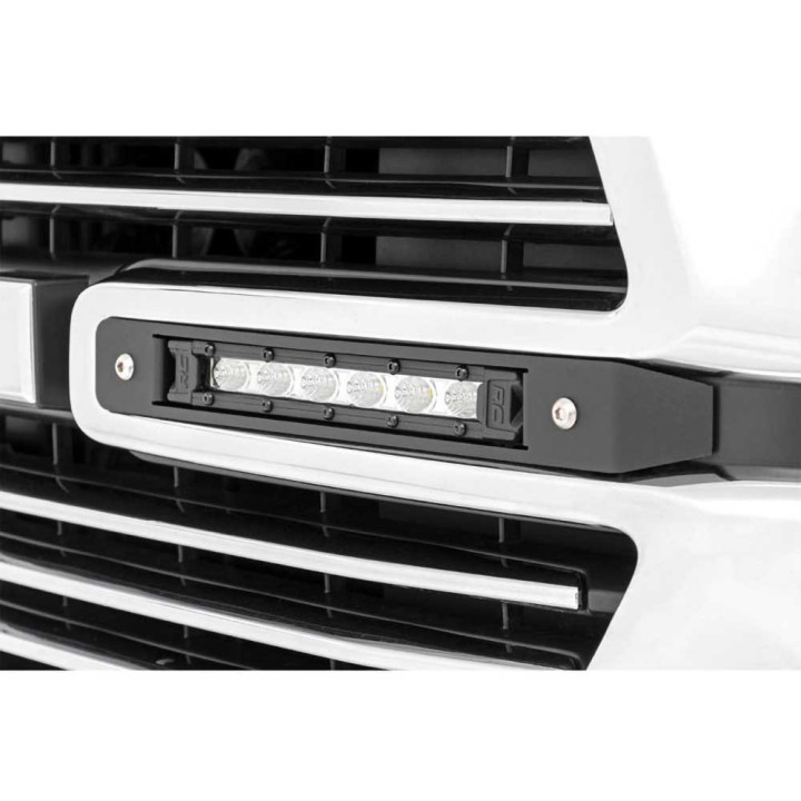EC Approved LED Projector Integration Kit for Grille, Rough Country Dual LED grille kit 6" Chrome Series, Dodge RAM 1500 2019 - 