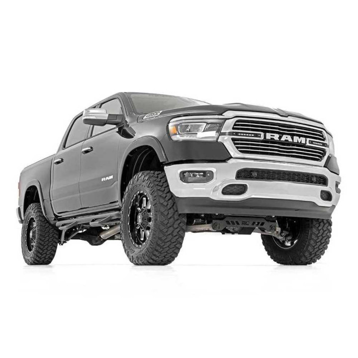 Kit de Integrare Proiectoare LED Omologate Pentru Grilă, Rough Country Dual LED grille kit 6" Black Series, Dodge RAM 1500 2019 