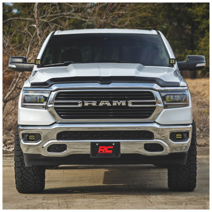 Kit de Integrare Proiectoare LED Omologate Pentru Luminile de Ceață, Rough Country LED Fog Light Kit 3 5" Round Black Series Amb
