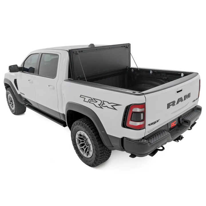 Lid Tonneau Bed Cover, Rough Country Tri-Fold, Dodge RAM 1500 Bed Length 5.7 Feet 2019 - Present - EDK.ro