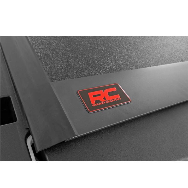 Lid Tonneau Bed Cover, Rough Country Tri-Fold, Dodge RAM 1500 Bed Length 5.7 Feet 2014 - Present - EDK.ro