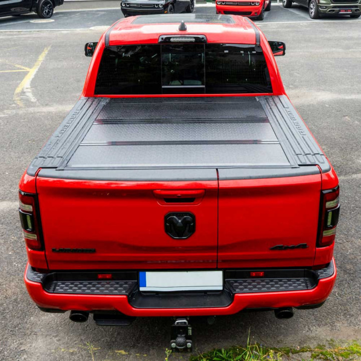 Lid Tonneau Bed Cover, OFD Tri-Fold, Dodge RAM 1500 2019 - Present - EDK.ro