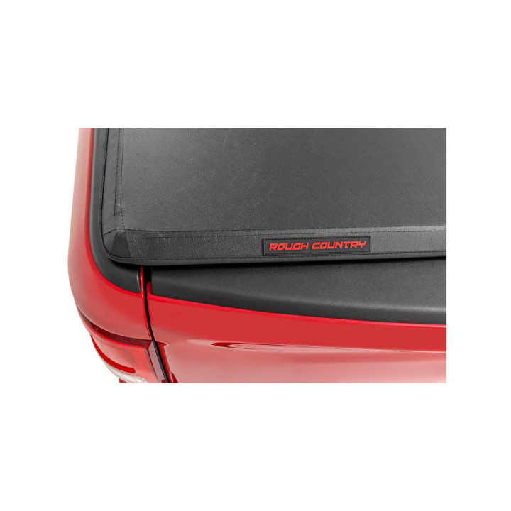 Soft Top Tonneau Bed Cover, Rough Country Tri-Fold, Chevrolet Colorado / GMC Canyon Bed Length 5.7 Feet 2014 - 2031 - EDK.ro