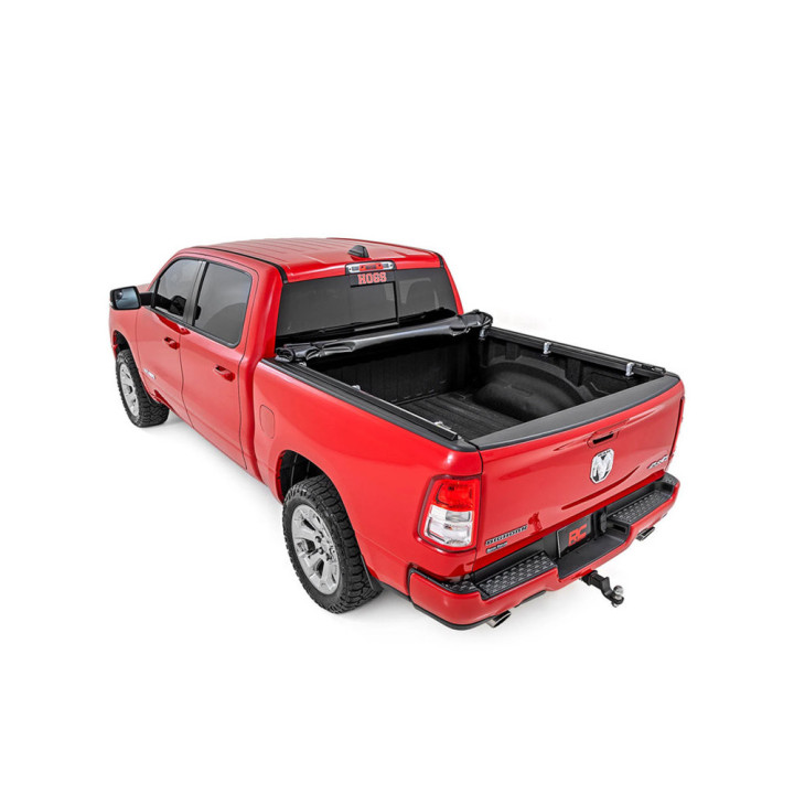 Soft Top Tonneau Bed Cover, Rough Country Roll, Dodge RAM 1500 Bed Length 5.7 Feet 2014 - Present - EDK.ro