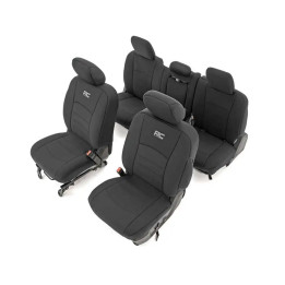 Huse de Scaun Neopren Negru, Rough Country, Dodge RAM 1500 2019 - Prezent - EDK.ro