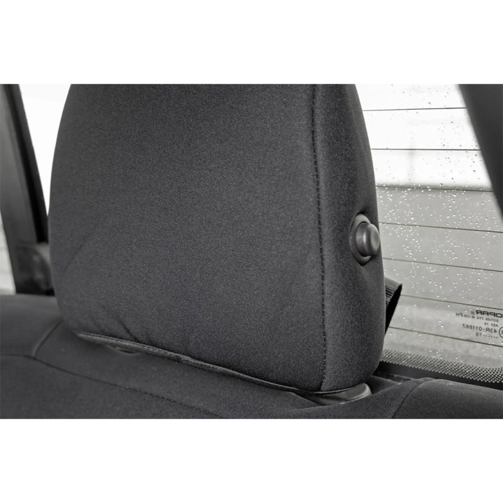 Huse de Scaun Neopren Negru, Rough Country, Dodge RAM 1500 2019 - Prezent - EDK.ro