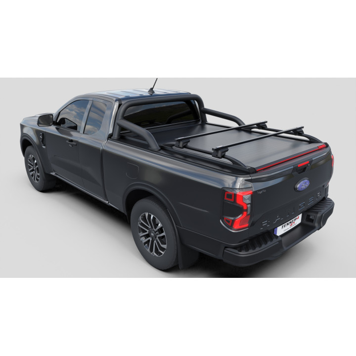Spring Assisted Roll Top Tonneau Bed Cover, Tessera 4x4 Roll+, Ford Ranger XLT Extra Cab 2023 - Present - EDK.ro